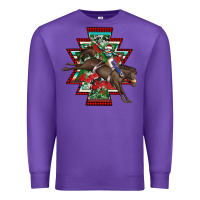 Purple aztec rodeo christmas Premium Sweatshirt - AdoDesignShop