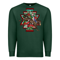 Sports Green aztec rodeo christmas Premium Sweatshirt - AdoDesignShop