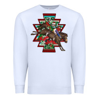 White aztec rodeo christmas Premium Sweatshirt - AdoDesignShop