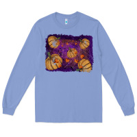 Colony Blue halloween leaves tool leather backround Long Sleeve Tee - RanaPortraitStore