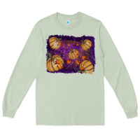 Matcha halloween leaves tool leather backround Long Sleeve Tee - RanaPortraitStore