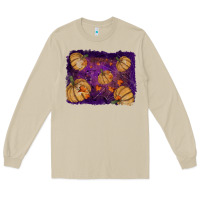 Mushroom halloween leaves tool leather backround Long Sleeve Tee - RanaPortraitStore