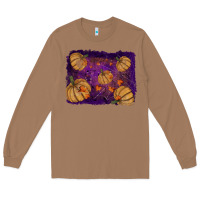 Toasted Coconut halloween leaves tool leather backround Long Sleeve Tee - RanaPortraitStore