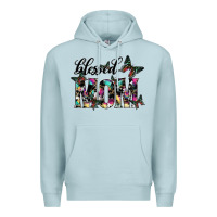 Blue Mist blessed mom Premium Hoodie - SublimationCraftShop