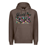 Coffee blessed mom Premium Hoodie - SublimationCraftShop