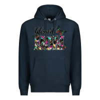 Navy blessed mom Premium Hoodie - SublimationCraftShop