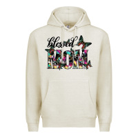Oatmeal Heather blessed mom Premium Hoodie - SublimationCraftShop