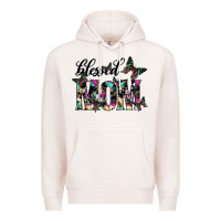 Pale Pink blessed mom Premium Hoodie - SublimationCraftShop
