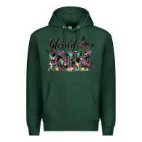 Sports Green blessed mom Premium Hoodie - SublimationCraftShop