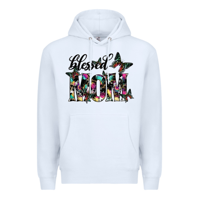 Blessed Mom Premium Hoodie by SublimationCraftShop | Teevron