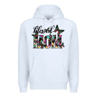 White blessed mom Premium Hoodie - SublimationCraftShop