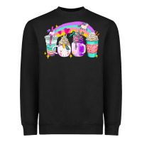 Black unicorn coffee cups Heavyweight Sweatshirt - AdoDesignShop