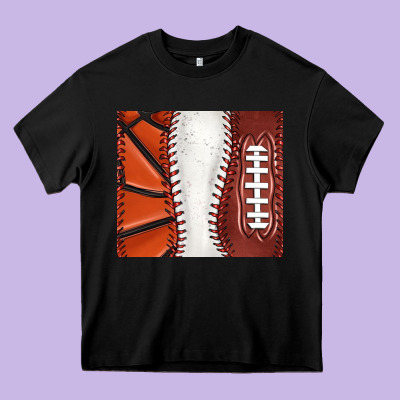 Baseball And Basketball And Football Tumbler Tbs Heavy Core Tee Designed By Tumblerdesignbyshophia