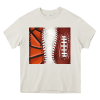 Cream baseball and basketball and football tumbler tbs Heavy Core Tee - TumblerDesignByShophia