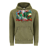 Vintage Olive merry christmas santa polar express Vintage Hoodie - FaDigitalArtStudio
