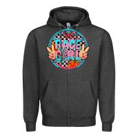 Charcoal Heather race girl Zipper Hoodie - AdoDesignShop