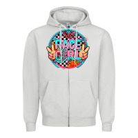Dove Grey race girl Zipper Hoodie - AdoDesignShop