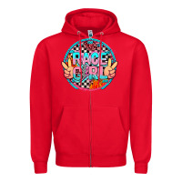 Red race girl Zipper Hoodie - AdoDesignShop
