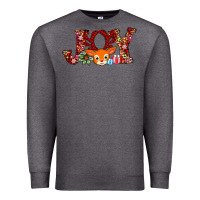 Charcoal Heather joy reindeer Premium Sweatshirt - AdoDesignShop