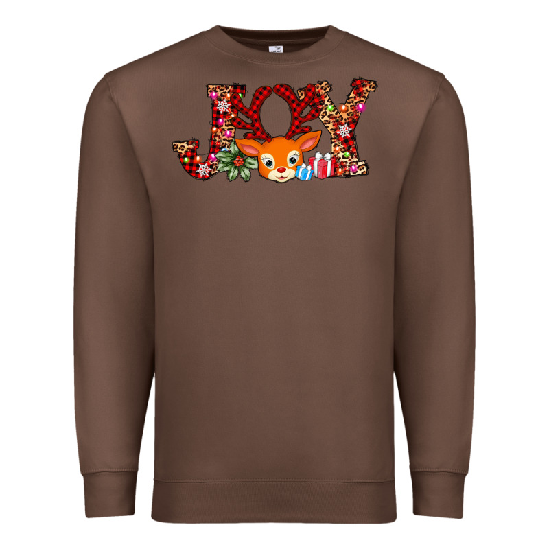 Joy Reindeer Premium Sweatshirt by AdoDesignShop | Teevron
