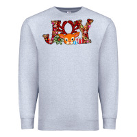 Heather Grey joy reindeer Premium Sweatshirt - AdoDesignShop