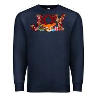 Navy joy reindeer Premium Sweatshirt - AdoDesignShop