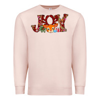 Pale Pink joy reindeer Premium Sweatshirt - AdoDesignShop