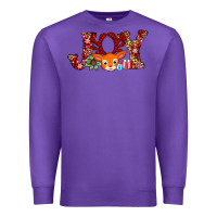 Purple joy reindeer Premium Sweatshirt - AdoDesignShop
