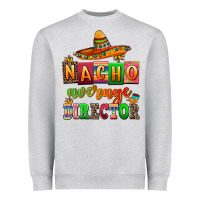 Heather Grey nacho average direktor Heavyweight Sweatshirt - AdoDesignShop