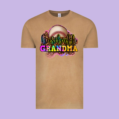 Baseball Grandma Vintage Tee Designed By Oliviacreatesart