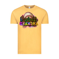 Vintage Mustard baseball grandma Vintage Tee - OliviaCreatesArt
