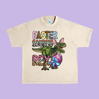 Easter Saurus Rex Urban Heavy Tee Designed By Oliviacreatesart