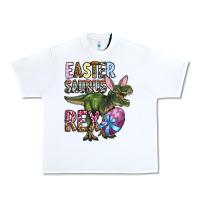 White Easter Saurus Rex Urban Heavy Tee - OliviaCreatesArt