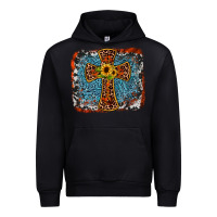 Black western cross Urban Hoodie - JahusDesignShop
