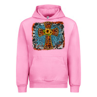 Fuchsia Pink western cross Urban Hoodie - JahusDesignShop