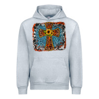 Heather Grey western cross Urban Hoodie - JahusDesignShop