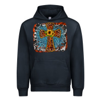Navy western cross Urban Hoodie - JahusDesignShop