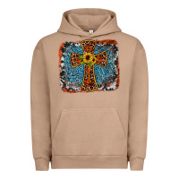 Pigment Burro western cross Urban Hoodie - JahusDesignShop