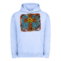 Pigment Grape Ice western cross Urban Hoodie - JahusDesignShop