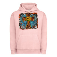 Pigment Salmon western cross Urban Hoodie - JahusDesignShop