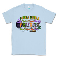 Dusty Blue double double toil and trouble fire and burn cauld Classic Tee - CowGirlArtShop