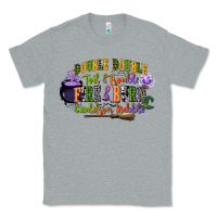 Heather Grey double double toil and trouble fire and burn cauld Classic Tee - CowGirlArtShop