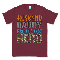 Burgundy husband daddy protector hero Classic Tee - Artiststas