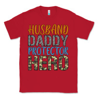 Red husband daddy protector hero Classic Tee - Artiststas