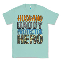 Seafoam husband daddy protector hero Classic Tee - Artiststas