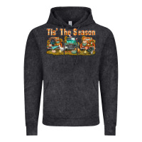 Vintage Black thanksgiving tis' the season with trucks bbs Vintage Hoodie - BundleAndBundleShop