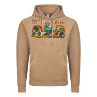 Vintage Coffee thanksgiving tis' the season with trucks bbs Vintage Hoodie - BundleAndBundleShop