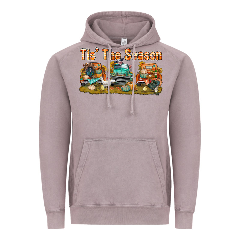 Thanksgiving Tis' The Season With Trucks Bbs Vintage Hoodie by BundleAndBundleShop | Teevron