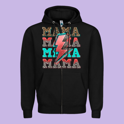 Racing Mama Mama Mama Zipper Hoodie Designed By Adodesignshop