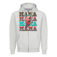 Dove Grey racing mama mama mama Zipper Hoodie - AdoDesignShop